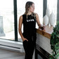 Amy Relaxed Crew Neck Sleep Tank | Black