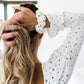 Daisy Scrunchie | Allover Print Ivory