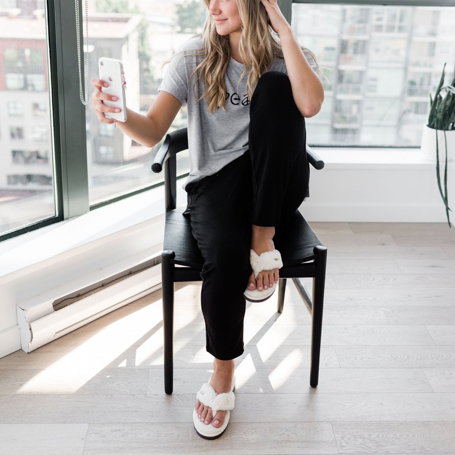 Sienna Narrow Leg Sleep Pant | Black