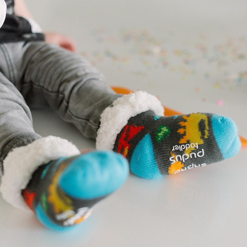 Dinosaur Multi - Toddler Slipper Sock