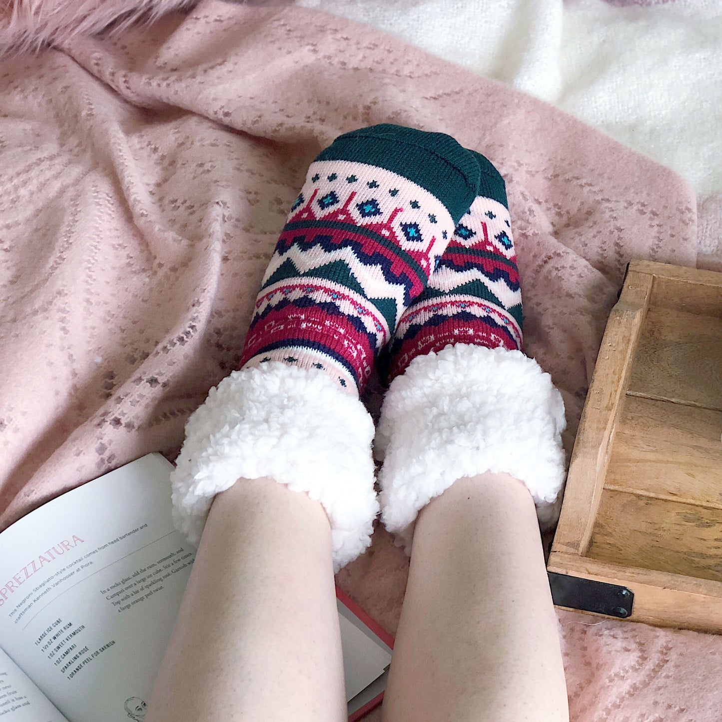 Nordic Raspberry - Classic Slipper Sock