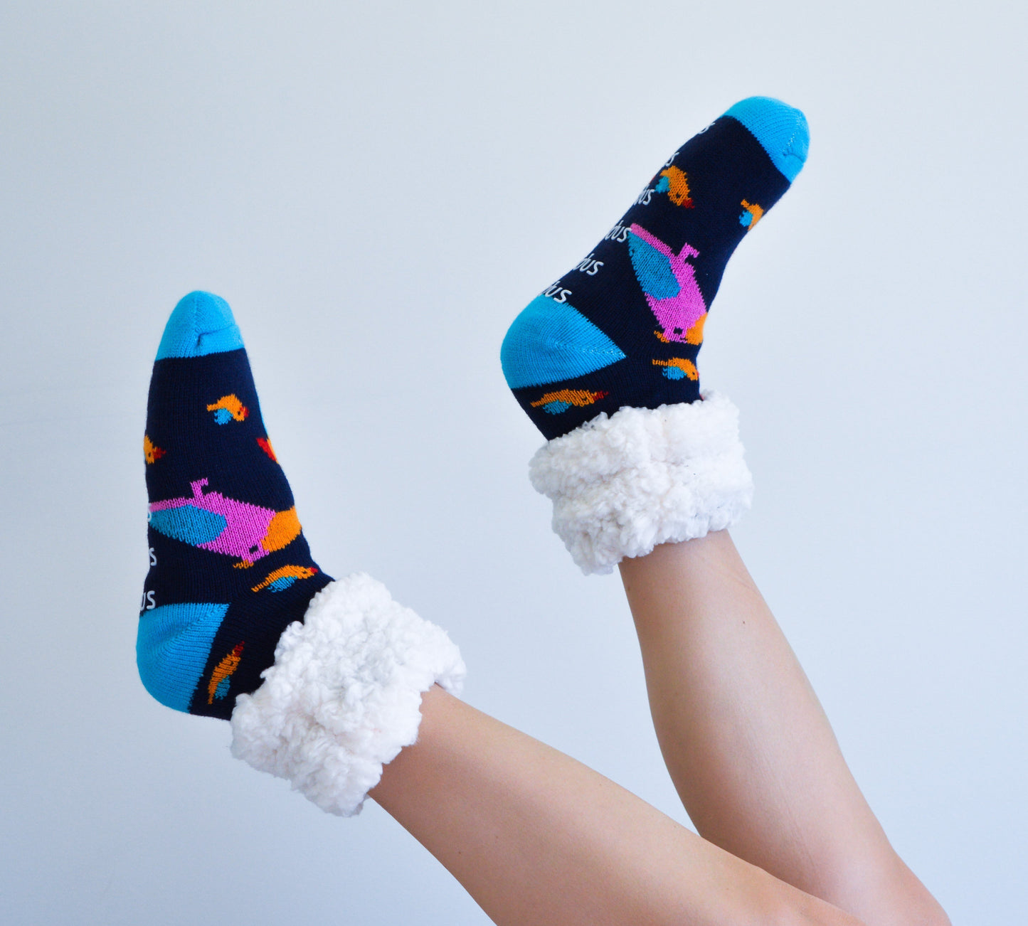 Bird Navy - Classic Slipper Sock