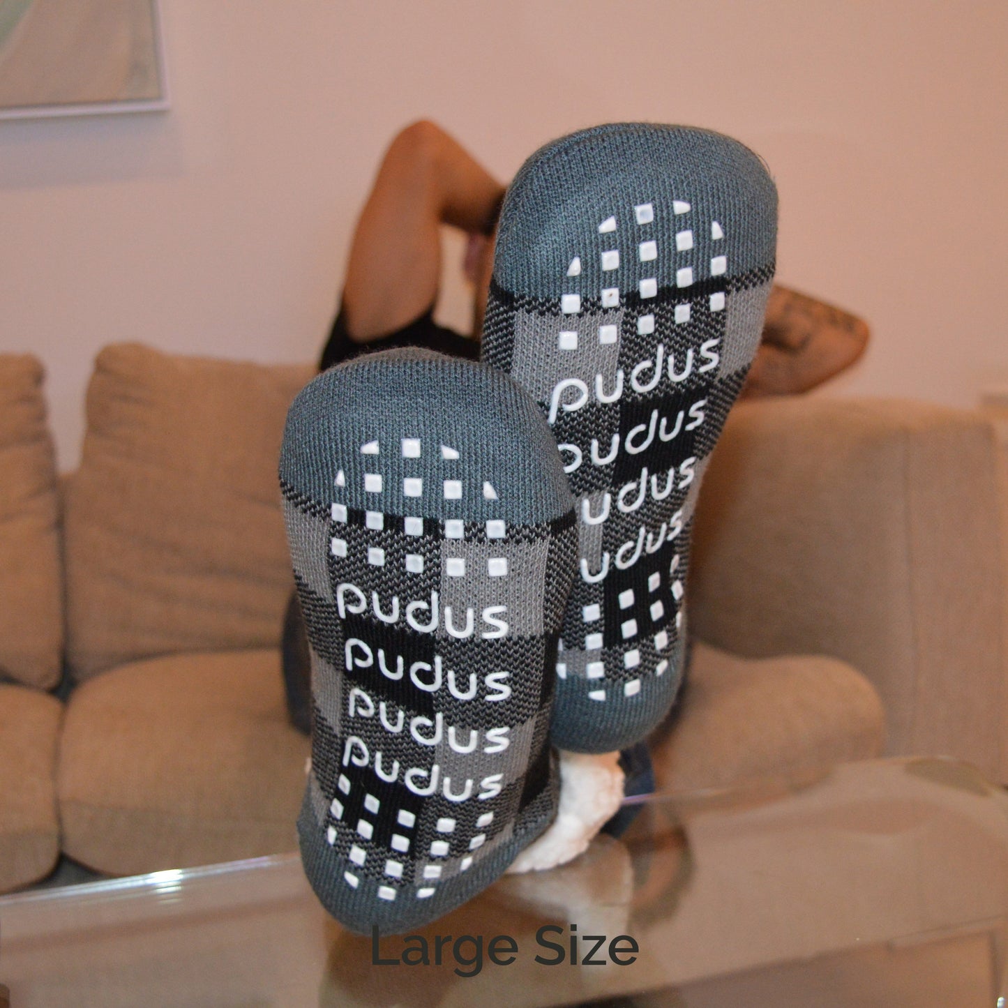 Lumberjack Grey - Classic Slipper Sock