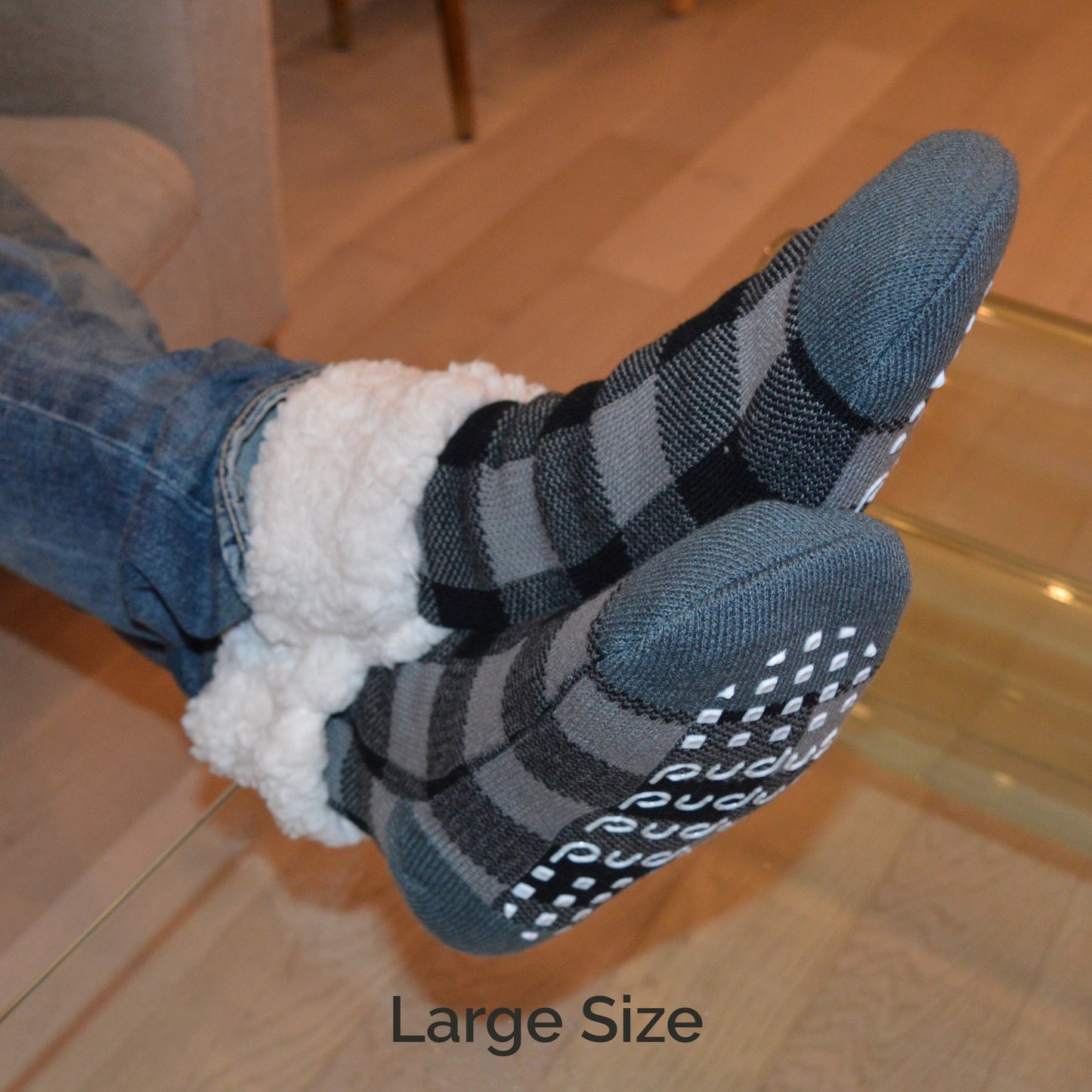 Lumberjack Grey - Classic Slipper Sock