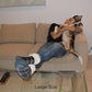 Lumberjack Grey - Classic Slipper Sock