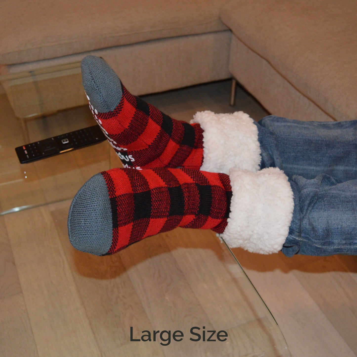 Lumberjack Red - Classic Slipper Sock