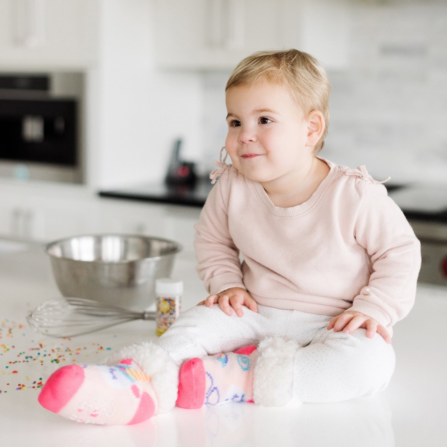 Unicorn Pink - Toddler Slipper Sock