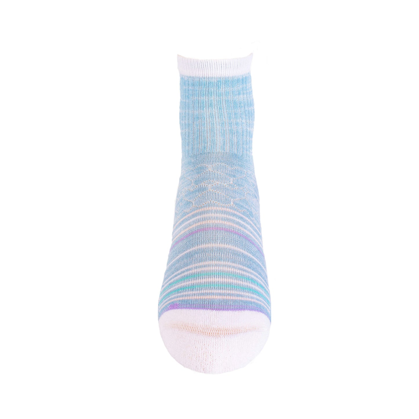 Seaside Blue -  Bamboo Uptown Quarter Crew Socks