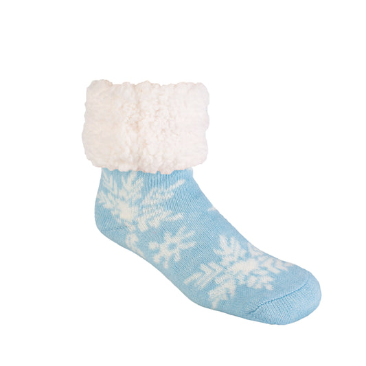 Snowflake Airey Blue - Classic Slipper Sock