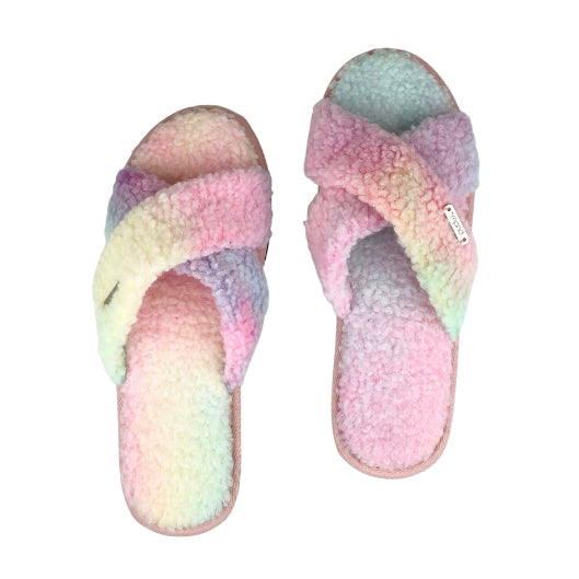 Carlie Criss Cross Slippers | Rainbow