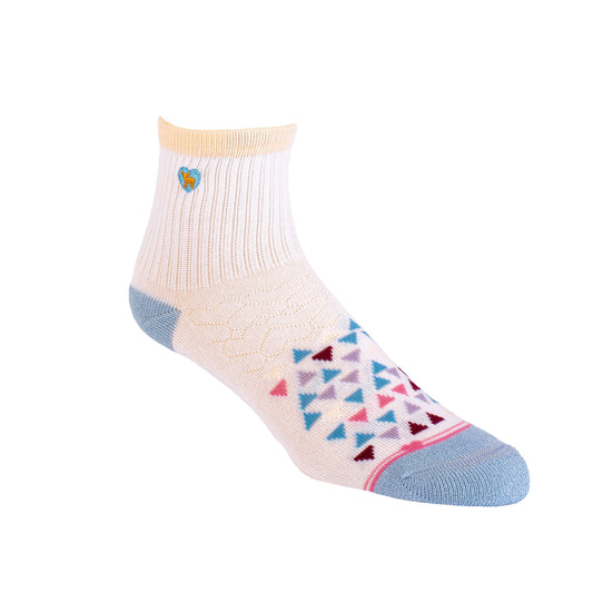 Sandcastle Multi -  Bamboo Uptown Quarter Crew Socks