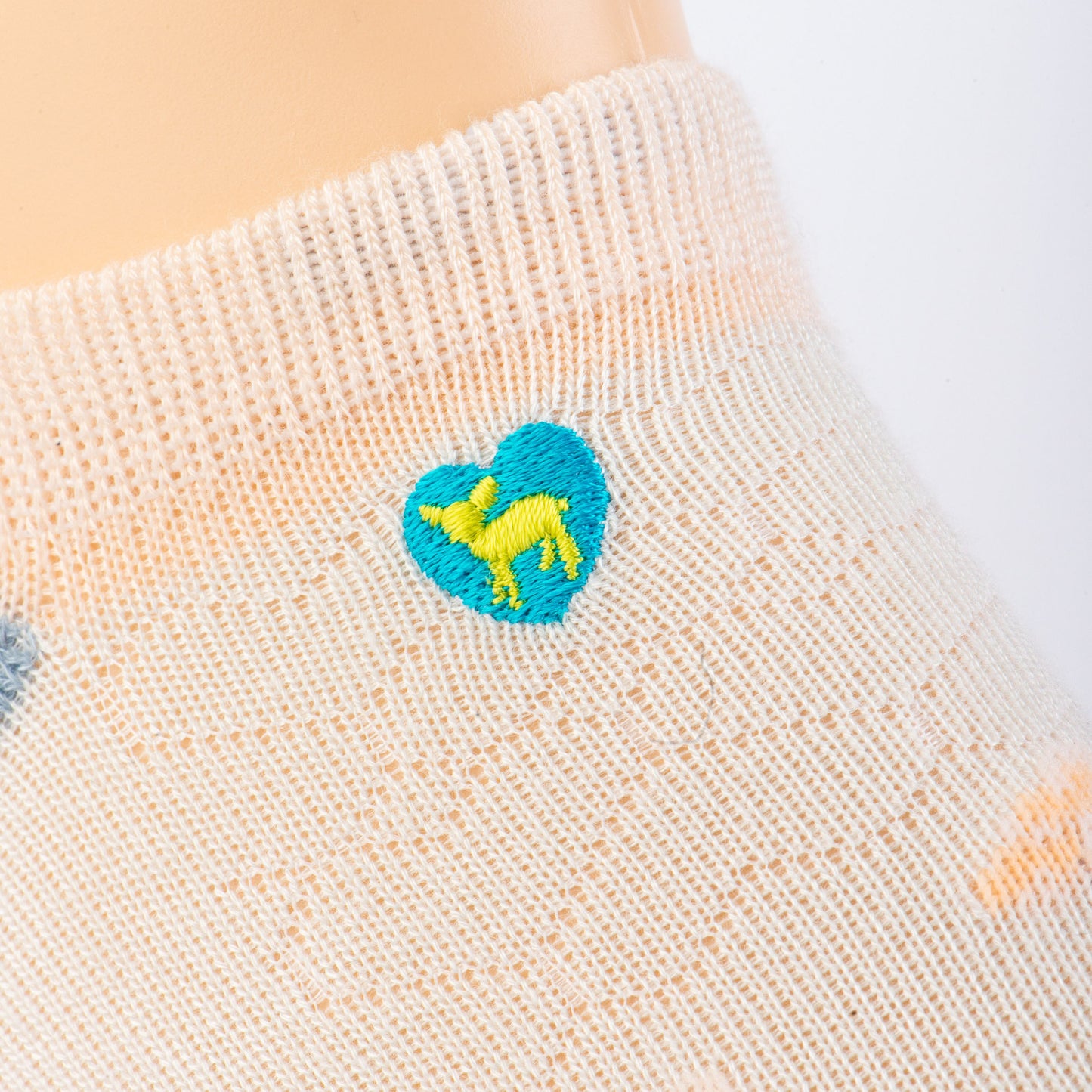 Spring Blossom Blue - Bamboo Ankle Socks