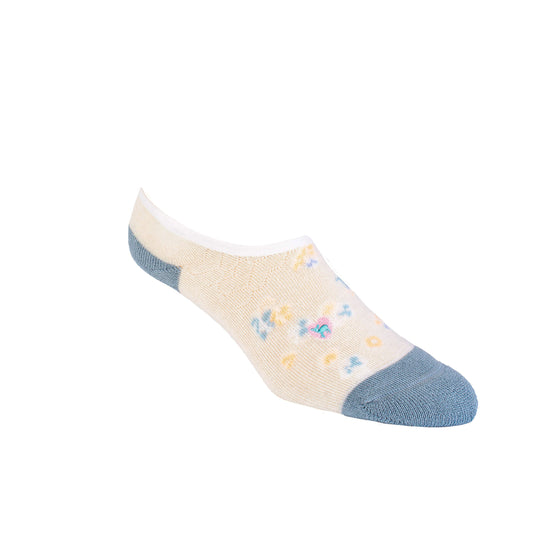 Spring Blossom Blue - Bamboo Socks No Show