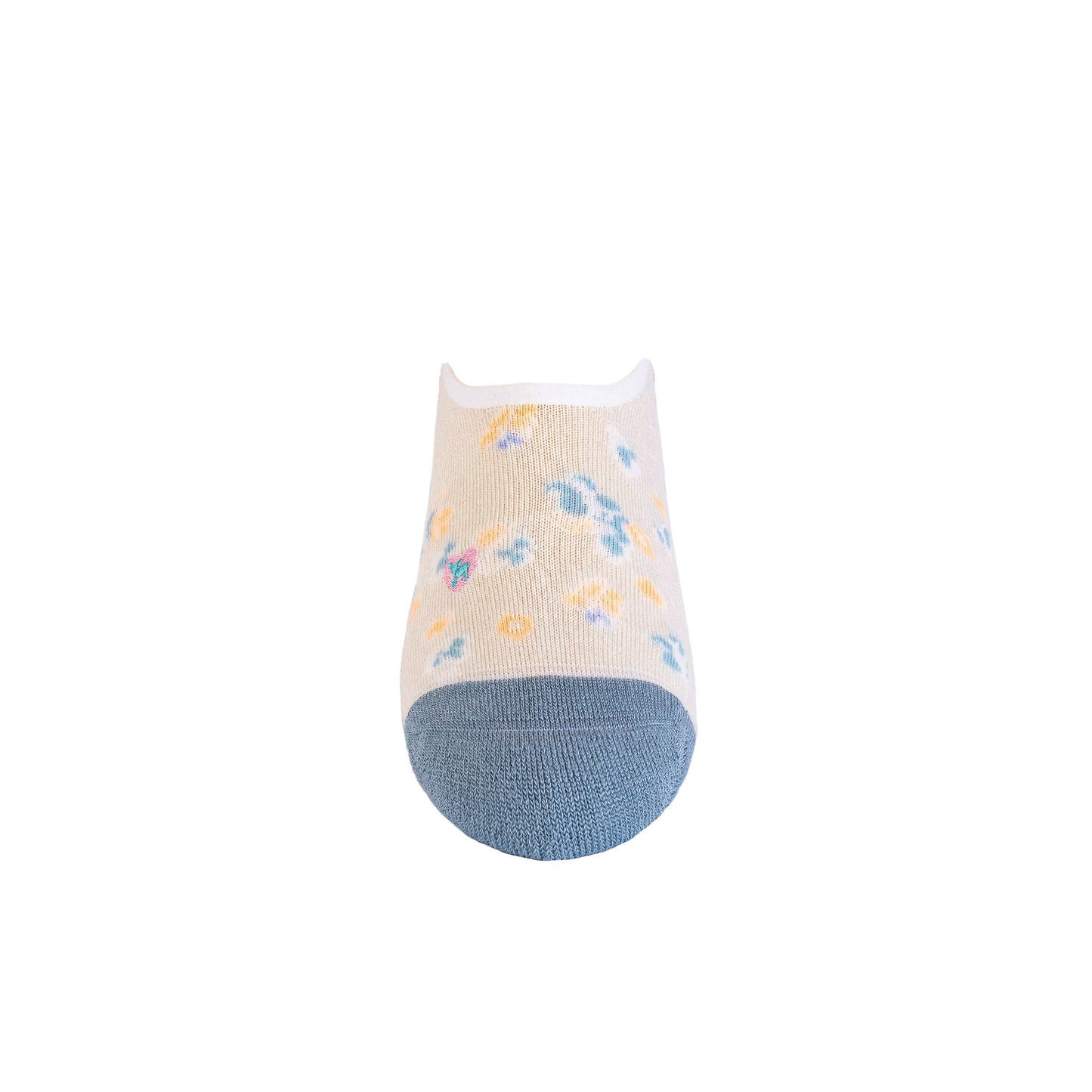 Spring Blossom Blue - Bamboo Socks No Show