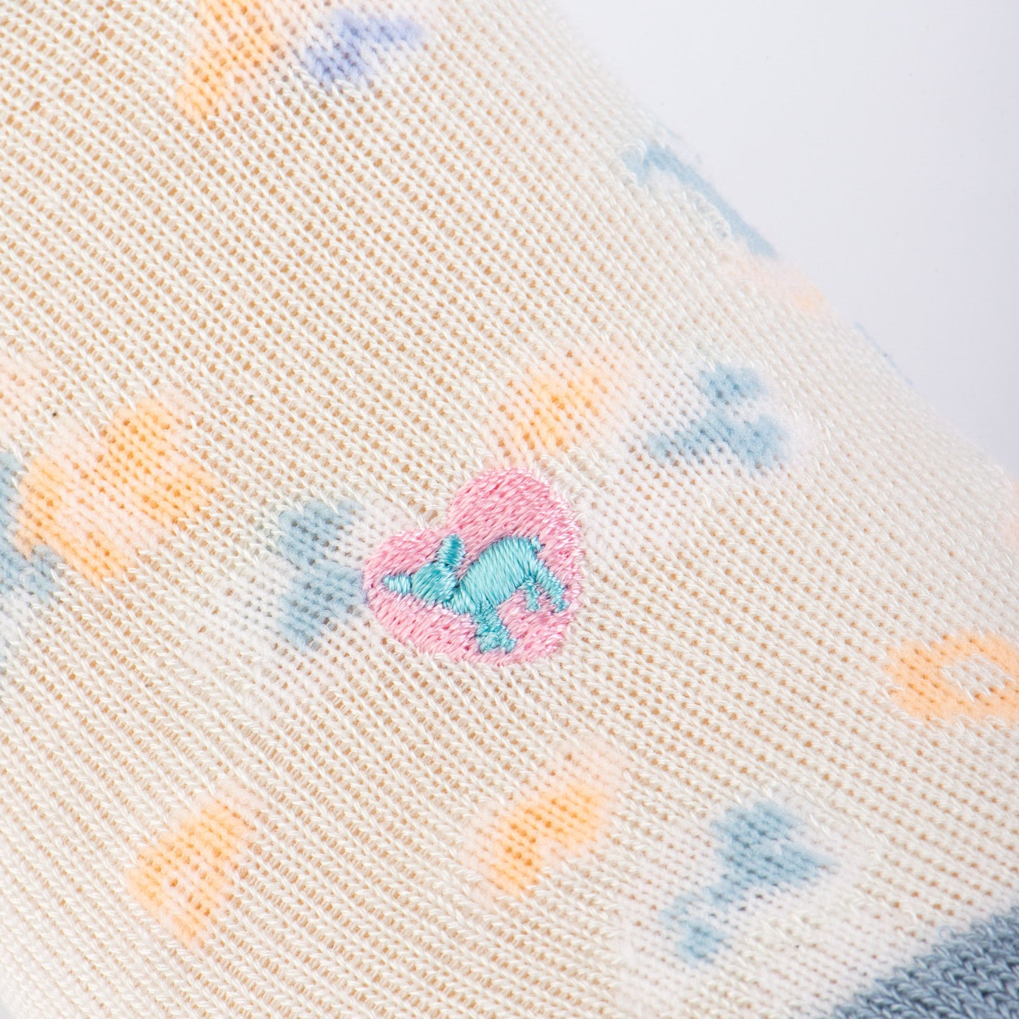 Spring Blossom Blue - Bamboo Socks No Show