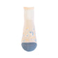 Spring Blossum Blue - Bamboo Uptown Quarter Crew Socks