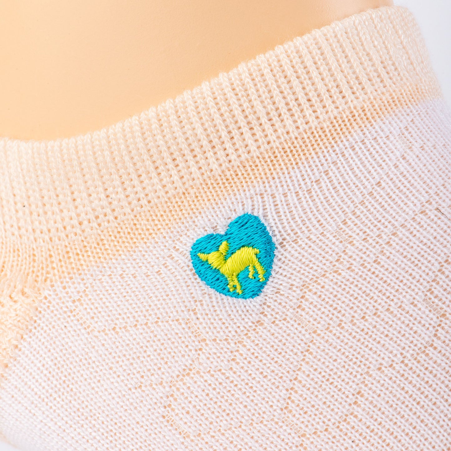 Spring Blossom Peach - Bamboo Ankle Socks