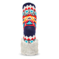 Pudus Cozy Winter Slipper Socks for Women and Men with Non-Slip Grippers and Faux Fur Sherpa Fleece - Adult Regular Fuzzy Socks Southwest Red - Classic Slipper Sock