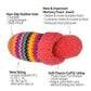 Bright Slide Slippers - Coral Chevron