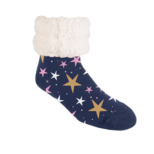 Twinkle Navy - Recycled Slipper Socks