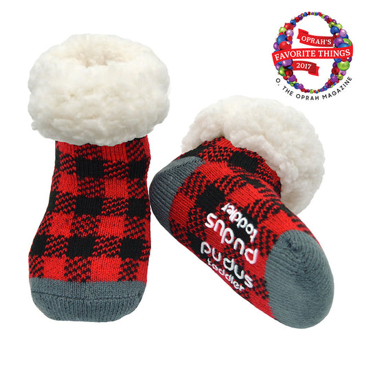 Lumberjack Red - Toddler  Slipper Sock