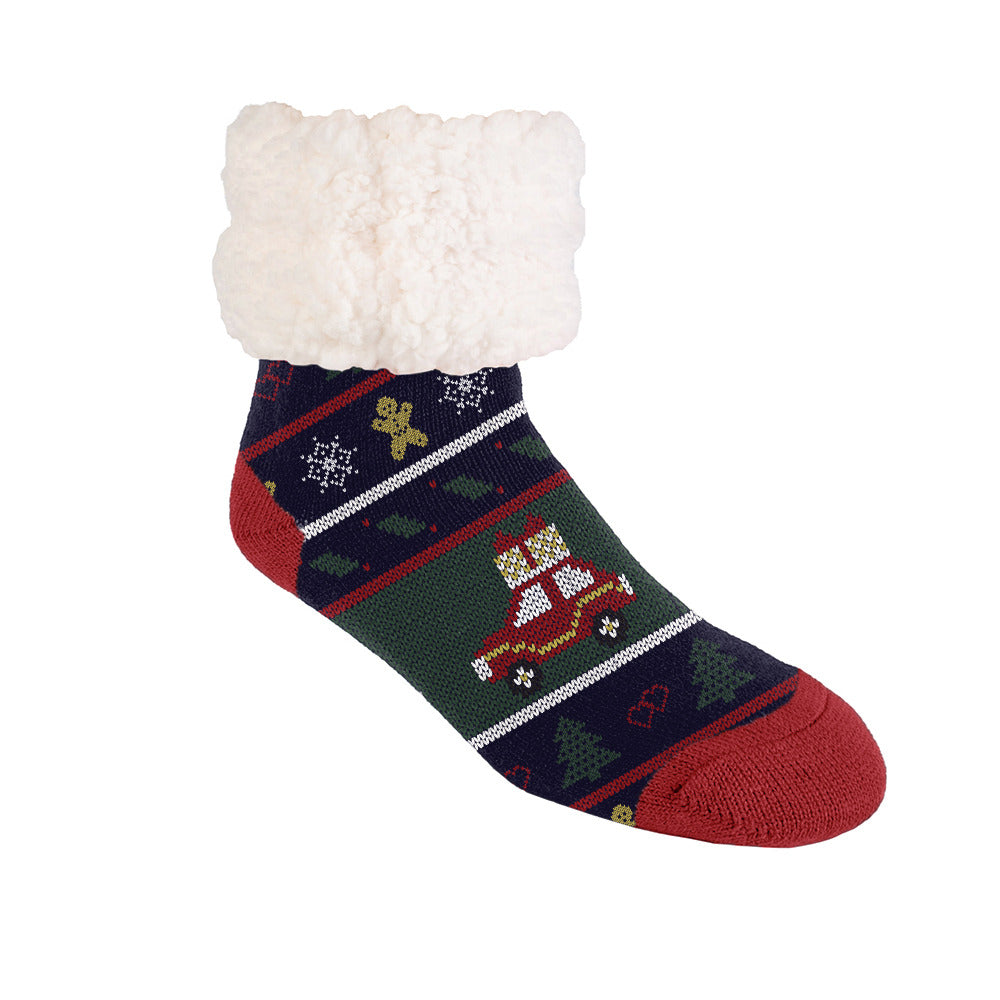 Ugly Sweater Magic - Recycled Slipper Socks