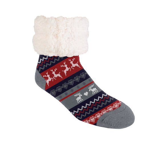 Ugly Sweater Silent Night - Recycled Slipper Socks