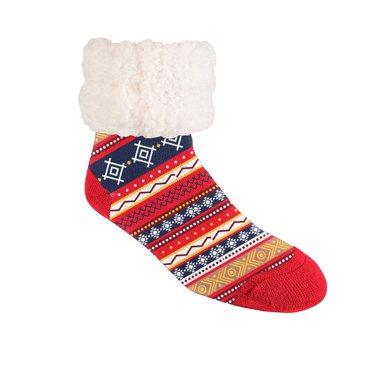 Whistler Apple Red - Recycled Slipper Socks