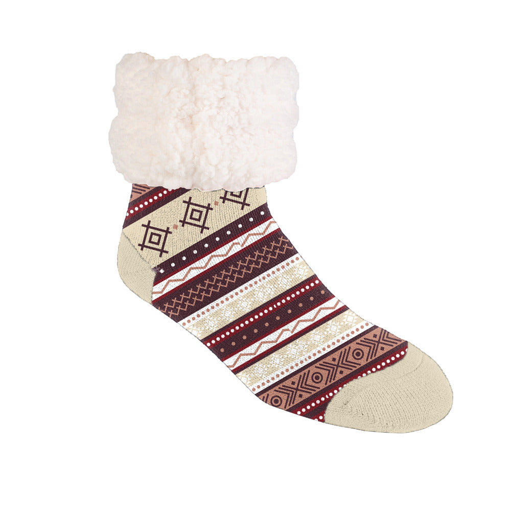 Whistler Chestnut - Recycled Slipper Socks