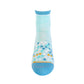 What's your Angle Blue - Bamboo Uptown Quarter Crew Socks